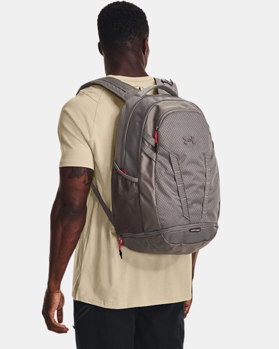 UA Hustle 5.0 Ripstop Backpack, Brown, pdpMainDesktop image number 7